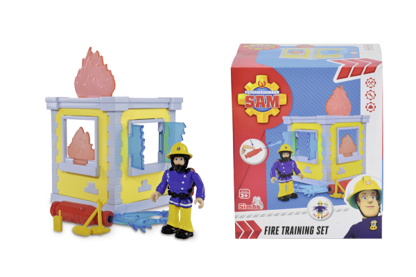 Simba 109251052 - Feuerwehrmann Sam, Kleiner Trainings-Turm mit Figur